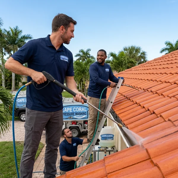 After: restored tile roof