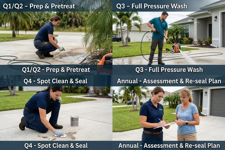 Driveway maintenance schedule