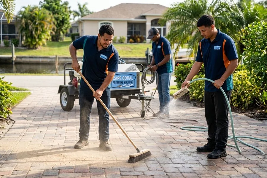 Polymeric sand application