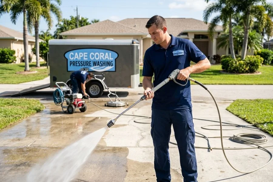 Sealed concrete driveway