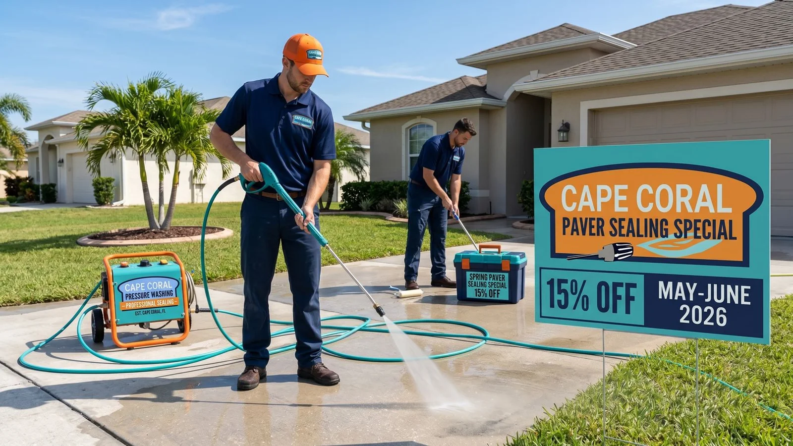 Spring 2026 paver sealing promotion
