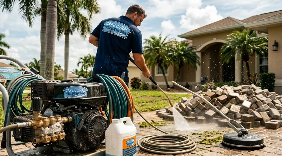 Pressure washing work near Sanibel Island